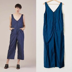 Rachel Comey SIZE 4 blue sleeveless lightweight zip jumpsuit